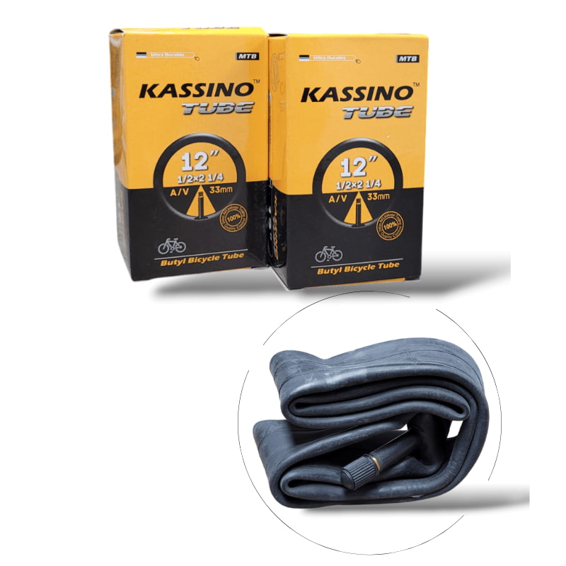 Cámara para Bicicleta 12 x 2.125 con Válvula Americana (AV)