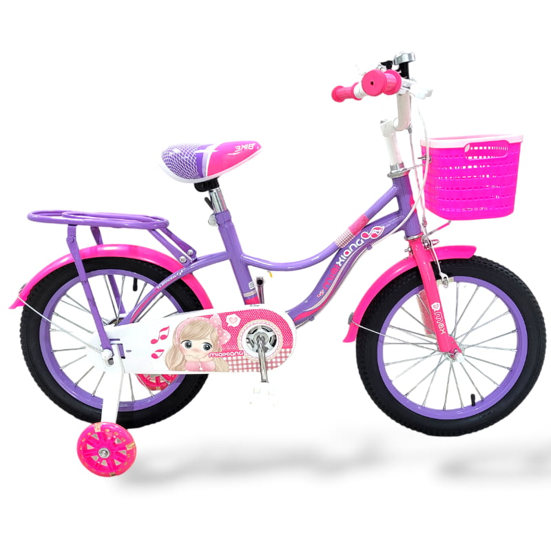 Bicicleta Rodado 16 para Niña GREEN MIA con Accesorios