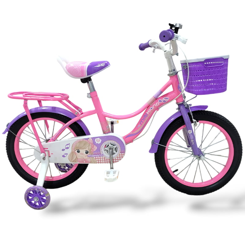 Bicicleta Rodado 16 para Niña GREEN MIA con Accesorios
