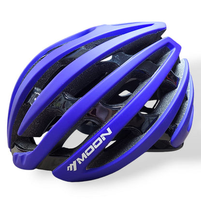 Casco de Bici para adulto liviano 290g negro y azul MOON
