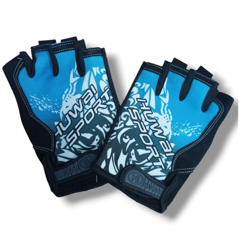 Guantes Cortos para Ciclismo con Ajuste de Velcro