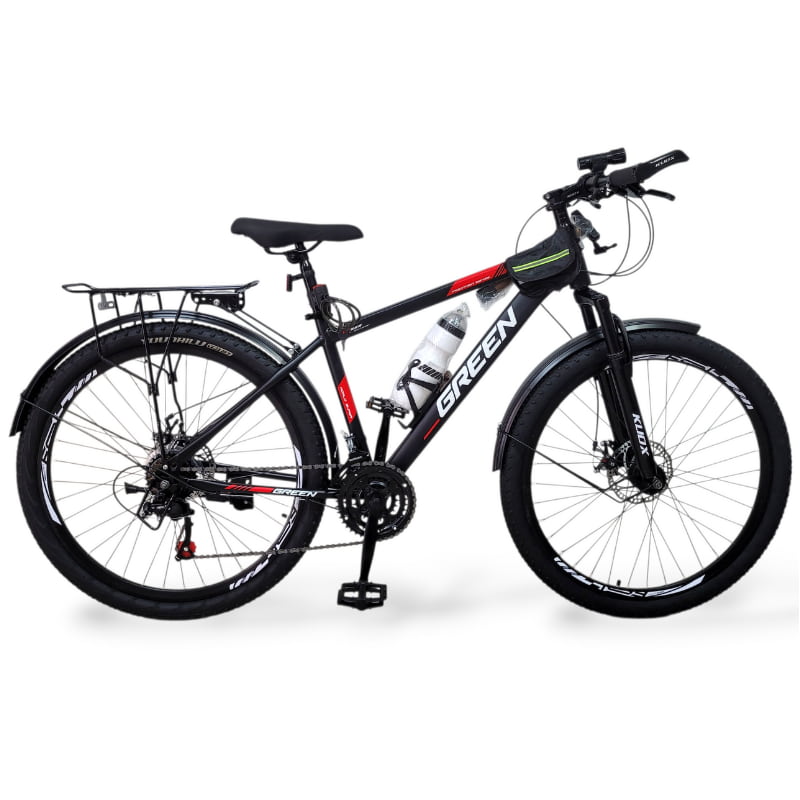 Bicicleta Urbana Rodado 26 GREEN con Parrilla Trasera para Ciudad