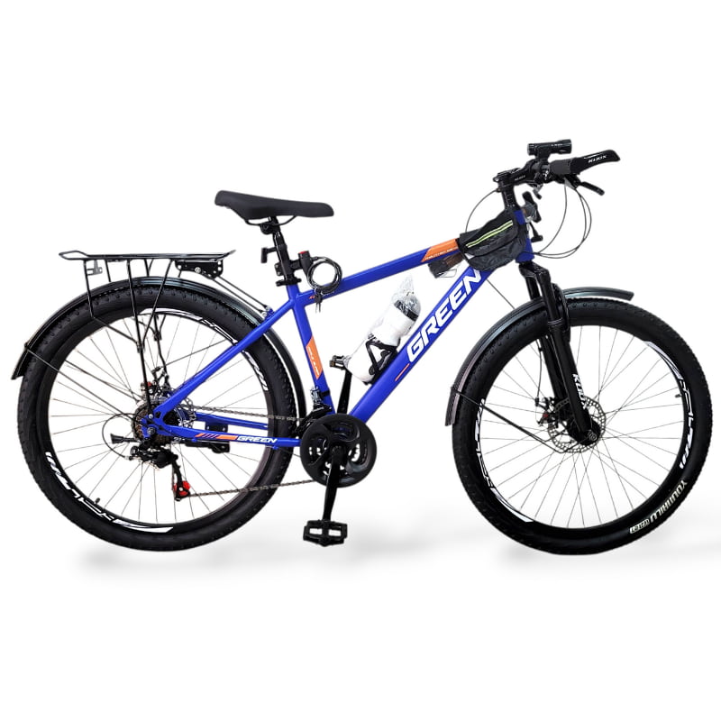 Bicicleta Urbana Rodado 26 GREEN con Parrilla Trasera para Ciudad