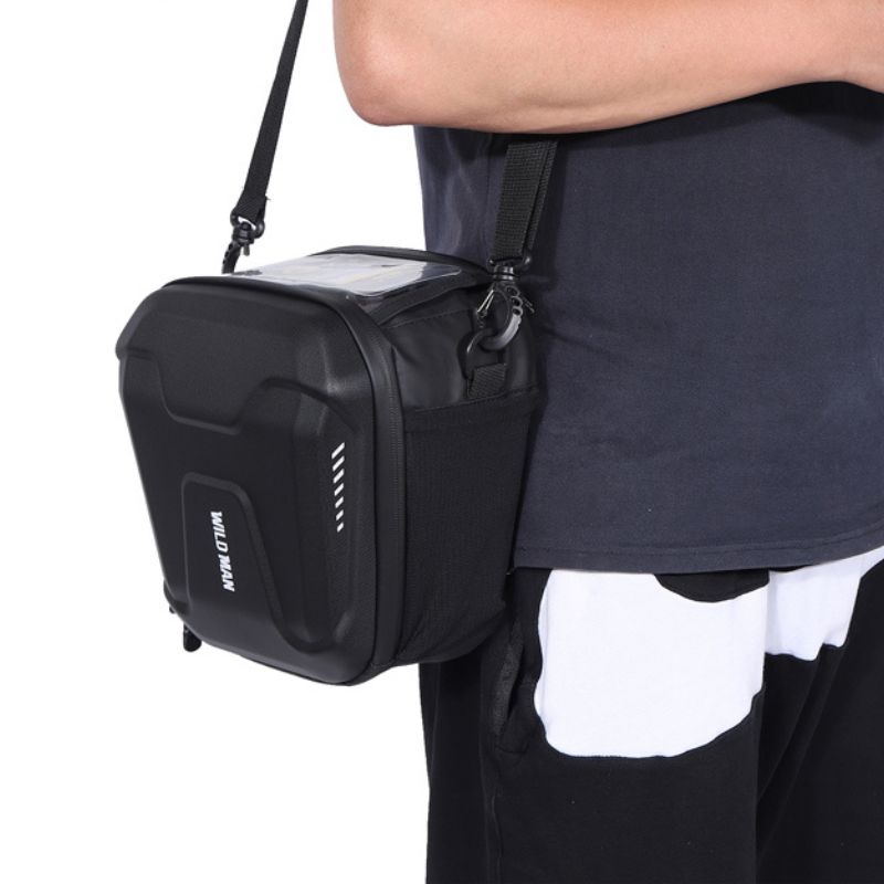 Bolso Delantero Desmontable para Bicicleta WILD MAN con Porta Celular Táctil